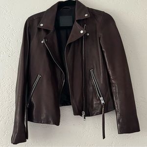 AllSaints Dalby Biker Leather Jacket 6